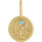 14k Yellow Gold Diamond and Gemstone Zodiac Pendants