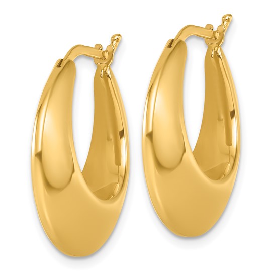 14k Yellow Gold geometric earrings