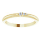 14K Yellow Gold  .05 CTW Natural Diamond Graduated Stackable Ring