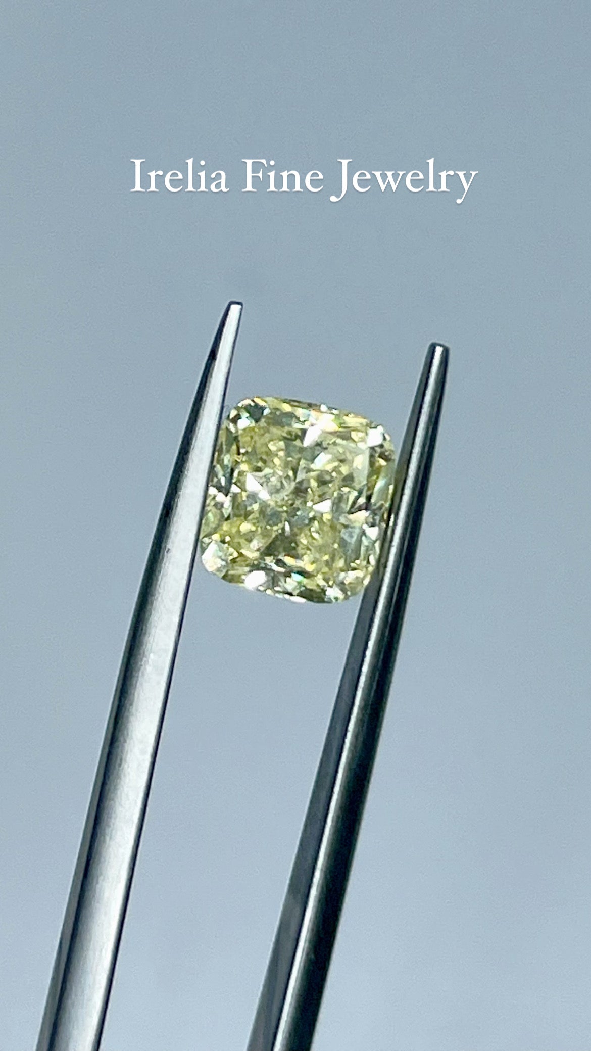 2.02 Carat Cushion Cut Diamond Color Fancy Intense Yellow , GIA Certified 5221382426