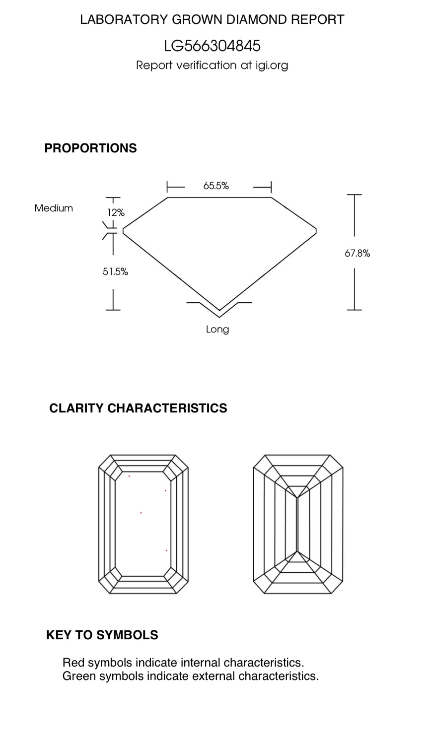Emerald Cut 2.02 Carat Lab Grown Diamond , Color G , Clarity VVS2 , GCAL Certificate LG566304845