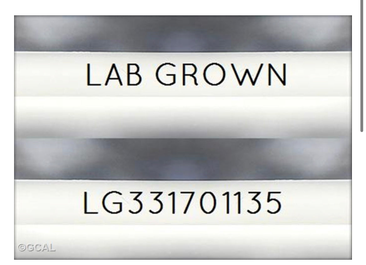 Emerald Cut 1.00 Carat Lab Grown Diamond , Color F , Clarity VS1 , GCAL Certificate LG331701135