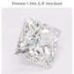 1.24 Lab Grown Princess Cut Diamond