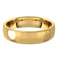18k Yellow Gold Rock finish wedding band , width 5 millimeters / MADE TO ORDER