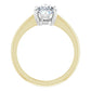 1.22 Carat Pear Shape Solitaire Lab Diamond Engagement Ring, Metal 14k Gold, Color D, Clarity VVS2