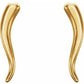 Italian Horn14k Gold Italian Horn , Italian Horn in San Diego , Italian Horn Earrings  San Diego Italian Horn Jewelry, Italian Horns , 14k Gold Italian Horn Small Earrings 