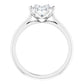 2.10  Carat Oval Cut Lab Diamond Engagement Rings, Cold F, Clarity VS1 , Triple EXCELLENT
