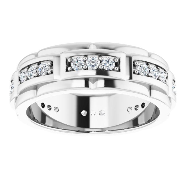 14k Gold 3/4 Carat Diamond Ring, Wedding Comfort Fit