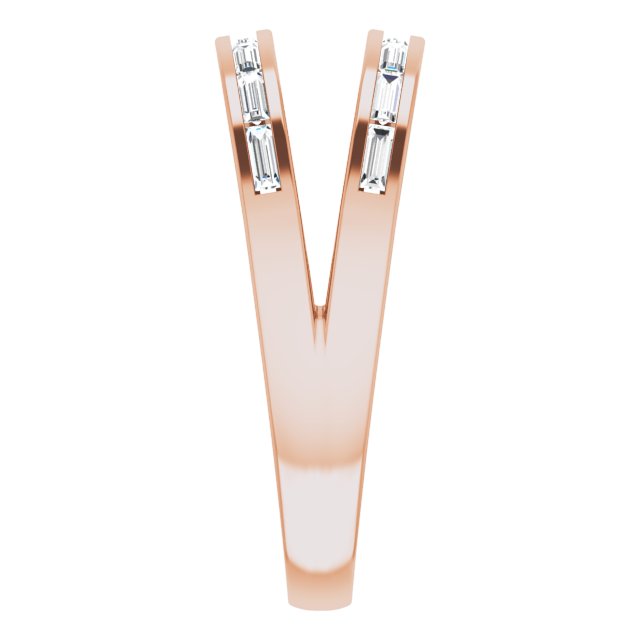 14k Rose Gold 1/3 CTW Natural Diamond Ring with Negative Space