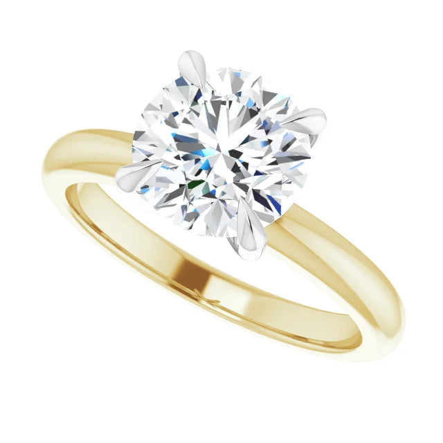1.73 Carat Round Cut Lab Diamond Engagement Ring, Color D , Clarity VVS2, GIA 7448609738