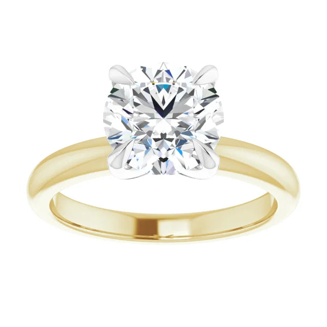 1.73 Carat Round Cut Lab Diamond Engagement Ring, Color D , Clarity VVS2, GIA 7448609738