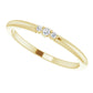 14K Yellow Gold .03 CTW Natural Diamond Wedding Band or Stackable Ring