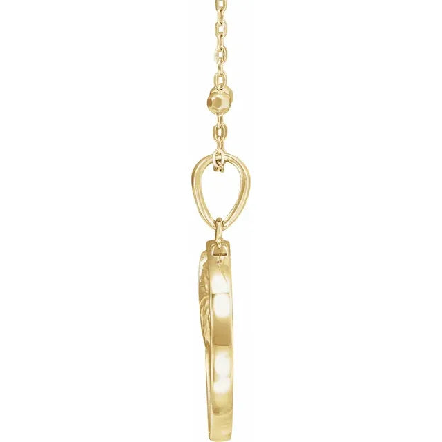14K Yellow Gold Artemis Coin