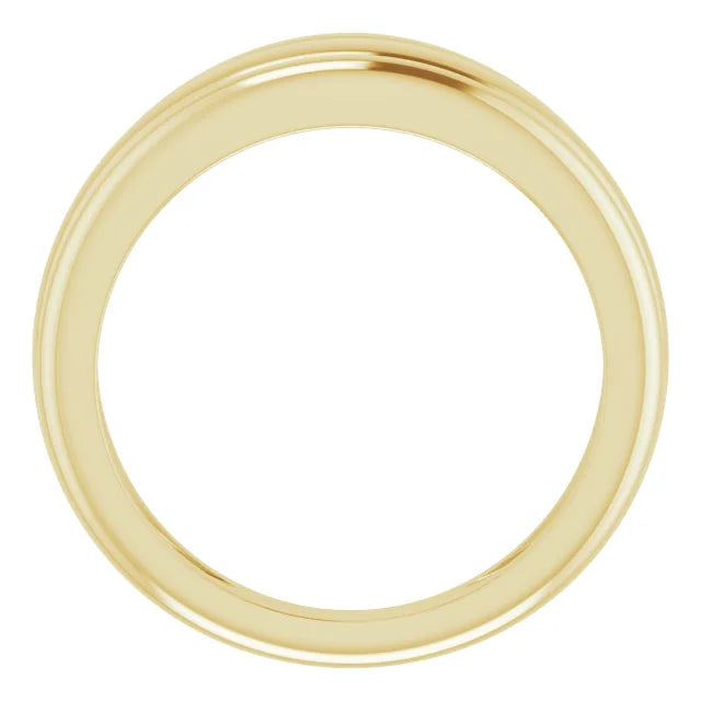 14K Yellow Gold Triple Dome Ring. Size 7