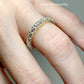 14K Gold 3 mm Round 1 3/4 carat Natural Diamond Eternity Band, Ring Size 7