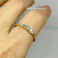14k Yellow Gold 1/4 CTW Baguette Natural Diamond Stackable Ring