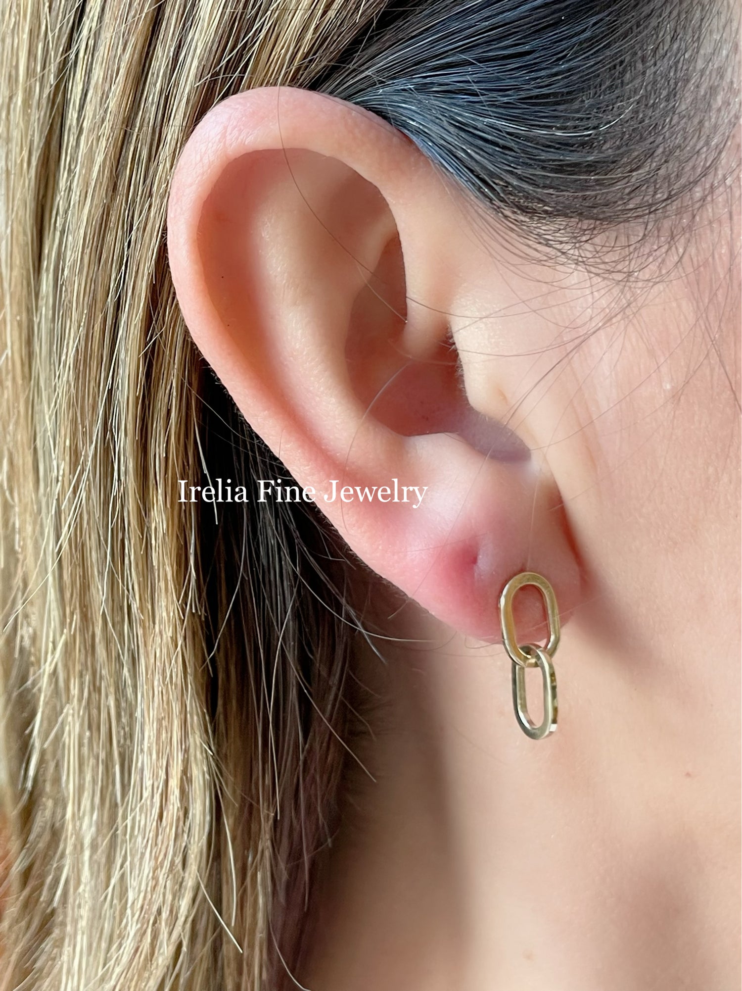 Solid Gold Hoops and Dangle Earrings