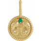 14k Yellow Gold Diamond and Gemstone Zodiac Pendants