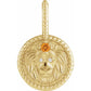 14k Yellow Gold Diamond and Gemstone Zodiac Pendants