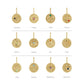 14k Yellow Gold Diamond and Gemstone Zodiac Pendants