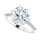 2.05 Carat Round Diamond Color G, Clarity SI1 Triple Excellent Solitaire Engagement Ring in 14k White Gold