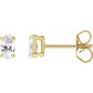 14K Yellow Gold Oval 1/2 CTW Lab-Grown Diamond Stud Earrings