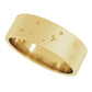 14K Yellow Gold  7 mm Wide Band Bold