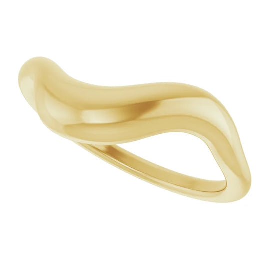 14K Yellow Gold Bubble Ring- Ring Size 7