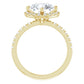 2.05 Carat Round Diamond Color G, Clarity SI1 Triple Excellent Solitaire Engagement Ring in 18k Yellow Gold