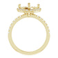 Bring your Own Gem Collection : 18k Yellow Gold Halo