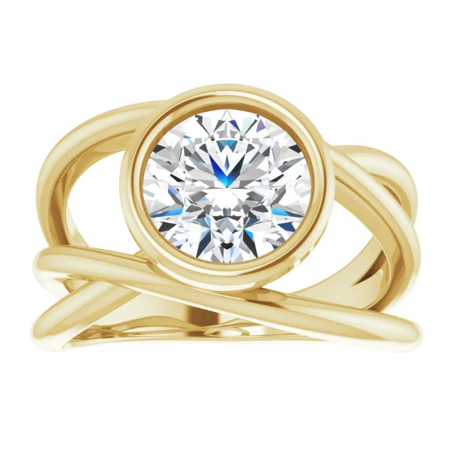 14k Yellow Gold Custom Ring with 2.50 Carat Diamond