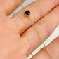 14k Yellow Gold Natural Blue Sapphire with 4 mm Gemstone - Solitaire Bracelet