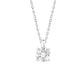 Size .50 - 3.00 Carat Round Cut Lab Diamond Solitaire Pendant in 14k White Gold