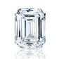 Emerald Cut .85 Carat Lab Grown Diamond , Color E , Clarity VVS1 , GCAL Certificate LG621481205 Triple Excellent