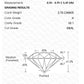 2.70 Carat Round Lab Grown Diamond, IGI LG559294825 , Color H , Clarity VS1 , IDEAL