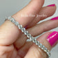 14k White Gold 7 Carat Lab Diamond Bracelet