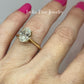 2.00 Carat Oval Lab Diamond Engagement Ring , set in 14k Yellow Gold