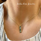 18k Plated Sterling Silver Personalized Bar Necklace with 20'Chain