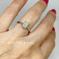 1 Carat Emerald Cut Lab Diamond Engagement Ring,