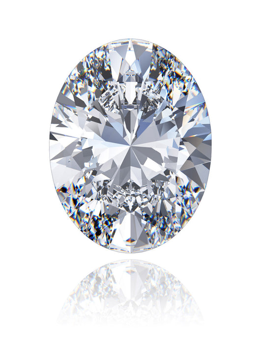 OVAL 1.54 Carat Lab Grown Diamond, Color D , Clarity VVS2, TRIPLE EXCELLENT