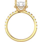 14k Yellow Gold Custom Setting with 1.57 Carat Round Cut Lab Diamond - Cert GCal 340960231