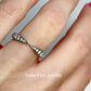 14K White Gold 1/5 CTW Natural Diamond Pinched Contour Band or Stackable