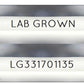 Emerald Cut 1.00 Carat Lab Grown Diamond , Color F , Clarity VS1 , GCAL Certificate LG331701135