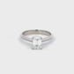 1 Carat Emerald Cut Lab Diamond Engagement Ring,