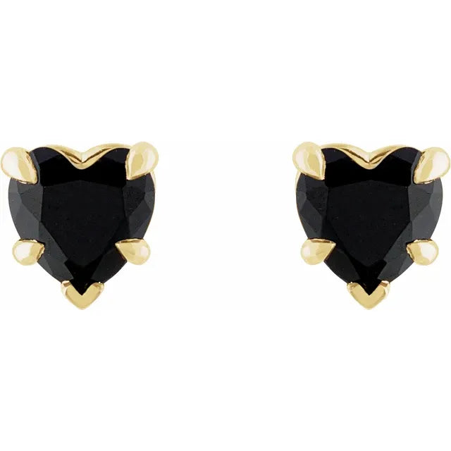 14k black retailer onyx stud earrings