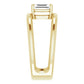 Customizable Collection : .60 Carat Emerald Cut Lab Diamond Ring,  GIA Certified 5221480610 , 14k Yellow Gold - MADE TO ORDER