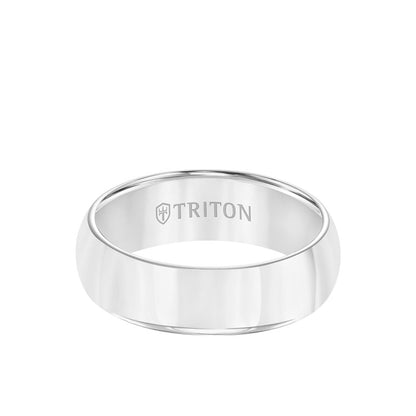 7mm Tungsten bright Finish Domed Band
