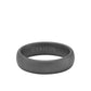 6mm Tungsten Carbide Ring - Light Sandblasted Finish and Rolled Edge