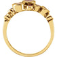 14K Yellow Gold Natural Madagascar Ruby Bezel-Set Ring- Size 7