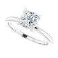 1.01 Carat Cushion Cut, Color D, VVS1, GIA 2367066246 Solitaire Engagement Ring in 14k White Gold